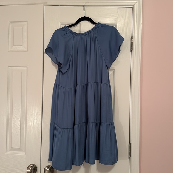 LOFT Blue Mini Dress - Picture 4 of 5